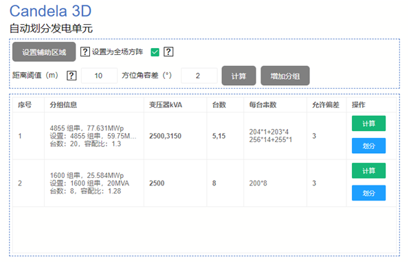數(shù)十種方案任選！發(fā)電單元自動劃分